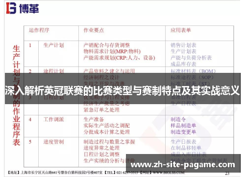 深入解析英冠联赛的比赛类型与赛制特点及其实战意义 深入解析英冠联赛的比赛类型与赛制特点及其实战意义